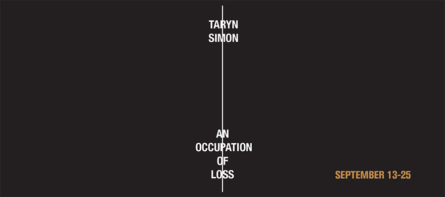 Taryn Simon: An Occupation of Loss